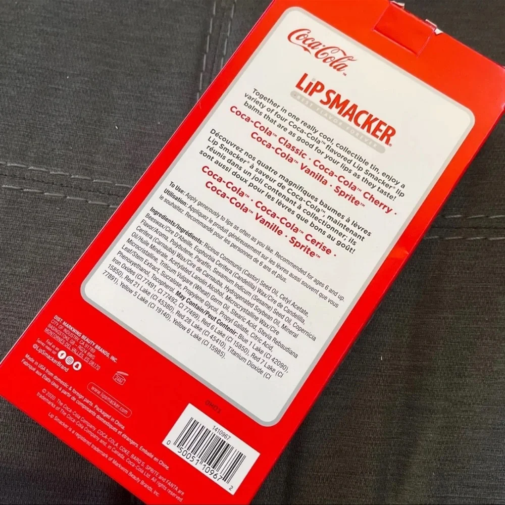 🥰🥰Coca Cola Lip Smacker with Tin🥰🥰
